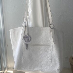 TATA ITALIA White Leather tote